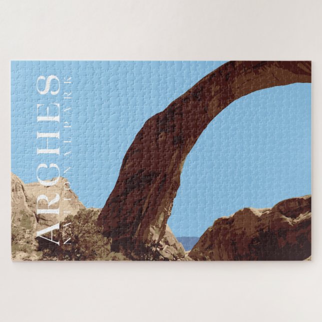 Arches Puzzle, Nationalpark Jigsaw Puzzle (Horizontal)