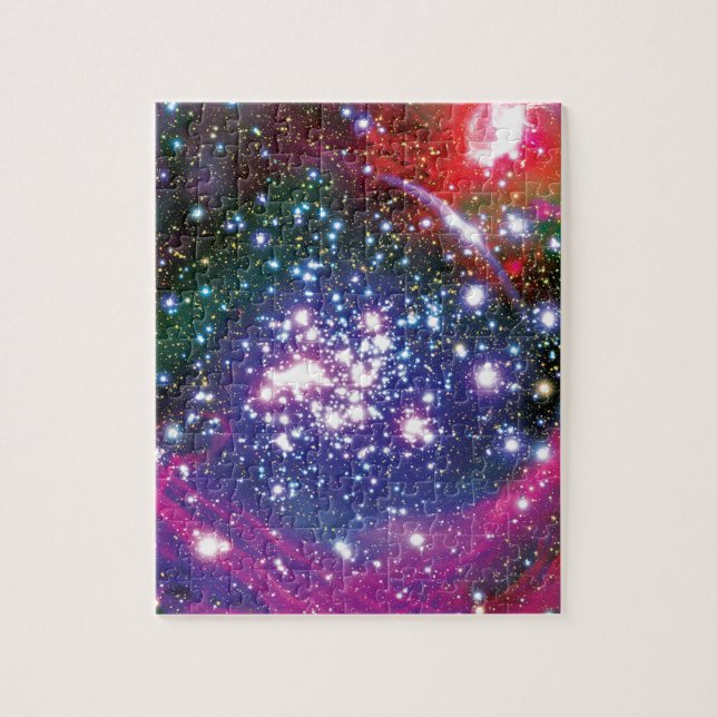 Arches Star Cluster Colorful Artist Impression (Vertikal)