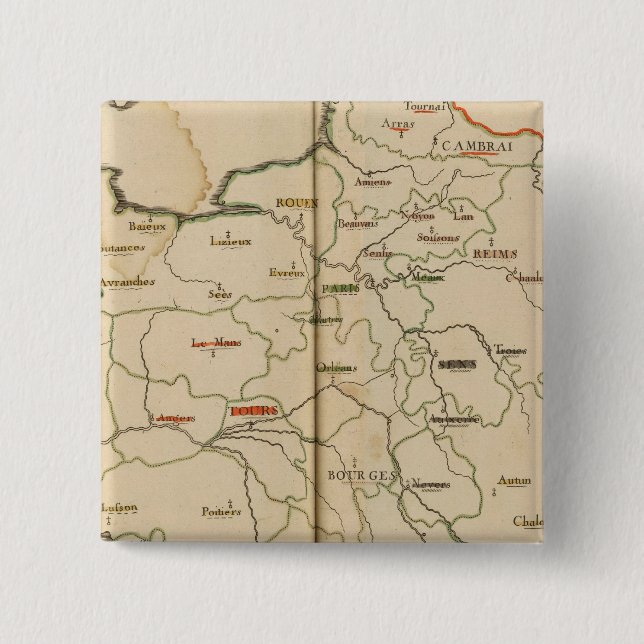 Archevechez, Evechez, Frankreich 2 Button (Vorderseite)