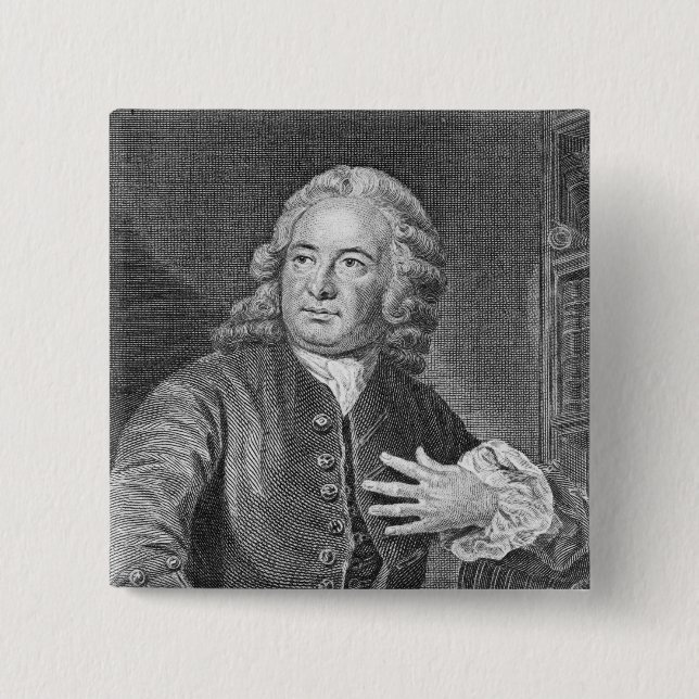 Archibald Bower, graviert von J. Hollonray Button (Vorderseite)