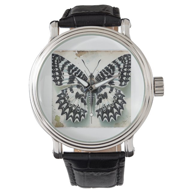 Archidice Butterfly 111024IREF223 - Watercolor Armbanduhr (Vorderseite)