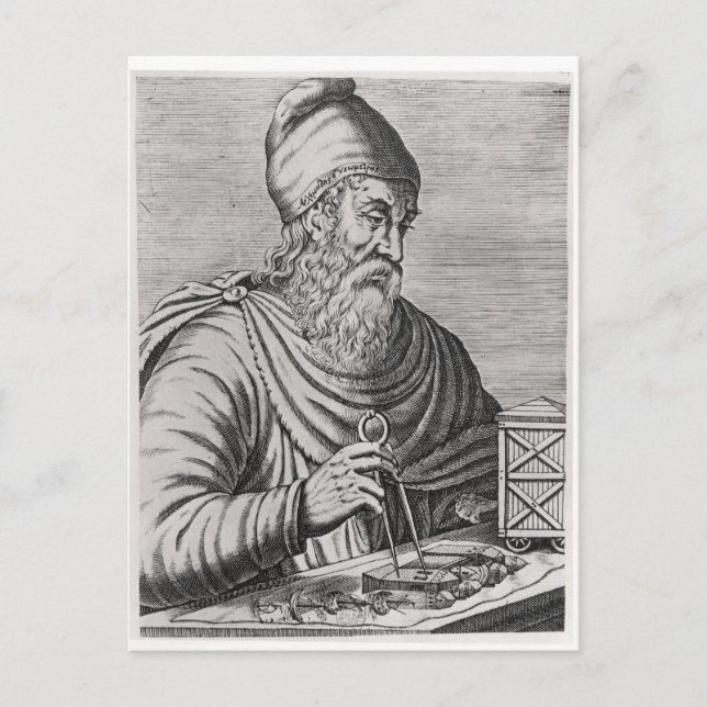 Archimedes Postkarte (Vorderseite)