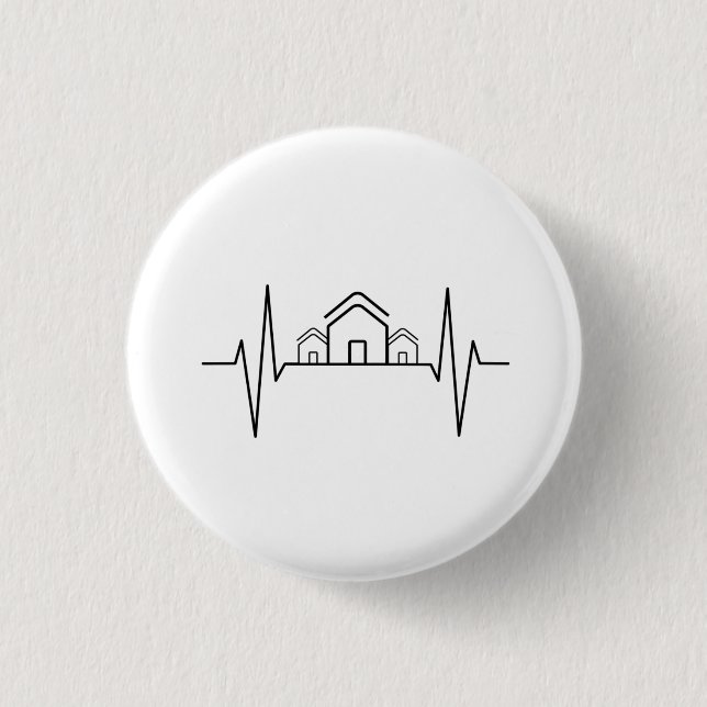 Architect - Architect Heartbeat Houses Button (Vorderseite)