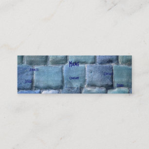 Architect Blue Lila Sandstone I Mini Visitenkarte