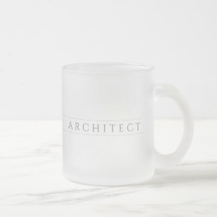 ARCHITECT Frosted Glass Becher / Grau Mattglastasse