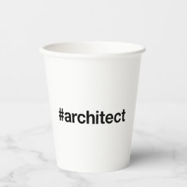 ARCHITECT Hashtag Pappbecher
