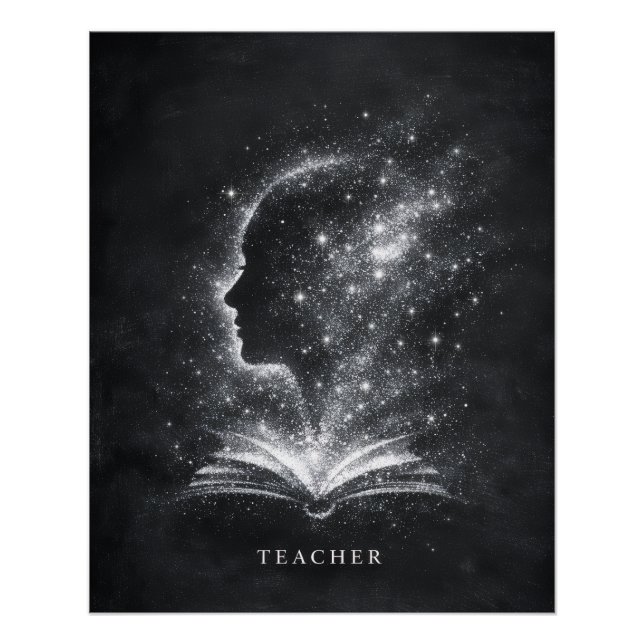 Architect of Future Minds Teacher Art Poster (Vorderseite)