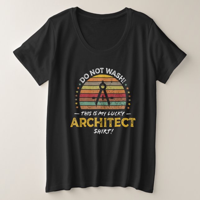 Architect Quote Architect Tool Joke Graphic Große Größe T-Shirt (Design vorne)
