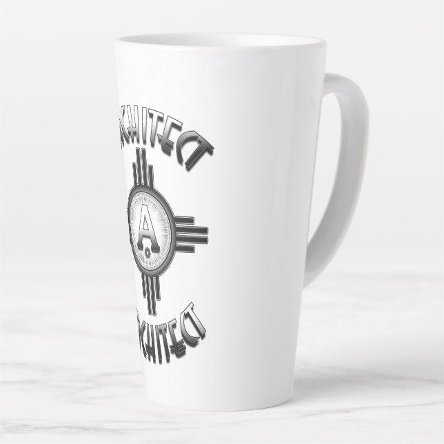 Architect Retro - Architekturmesse Milchtasse (Rechte Ecke)