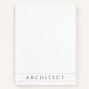 ARCHITECT Spiralblock 22x28 cm / Sepia Notizbuch