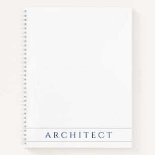 ARCHITECT Spiralblock 22x28cm / Navyblau Notizbuch