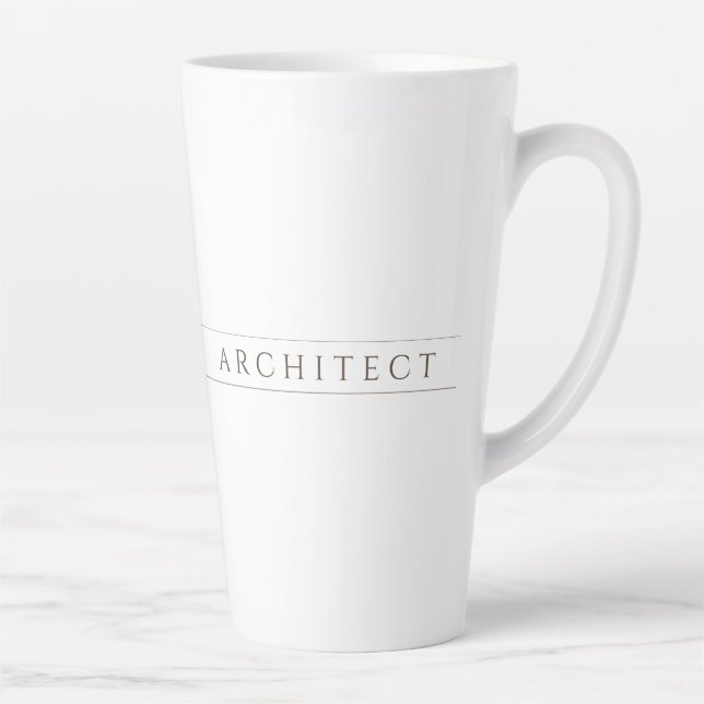 ARCHITECT Tall Latte Tasse / Sepia (Rechts)