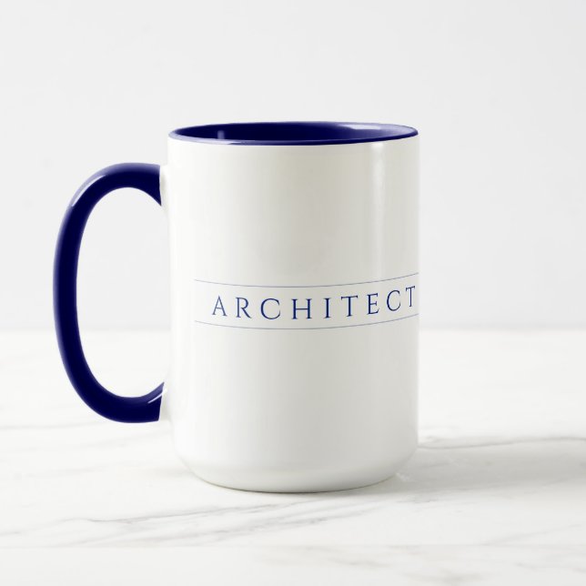 ARCHITECT Tall Navy Combo Tasse (Links)