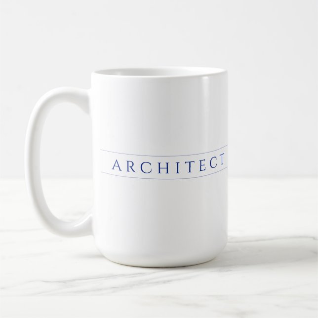 ARCHITECT Tallorweiße Tasse / Navy Blue (Links)