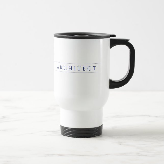 ARCHITECT Travel Mug / Navy Blue Reisebecher (Rechts)