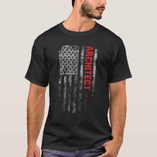 Architect USA Flag Profession Vintag Architect Jo T-Shirt