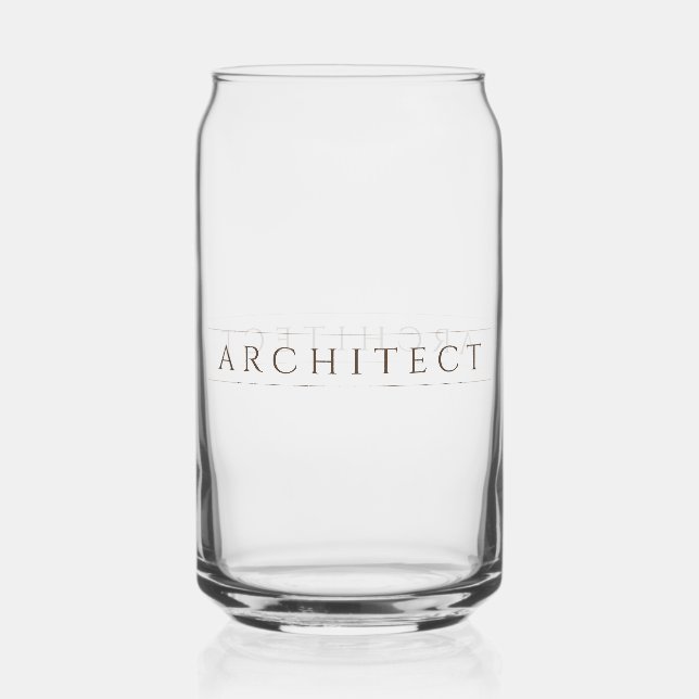 ARCHITECTE 16 oz Verre à boire / Sepia (Recto)