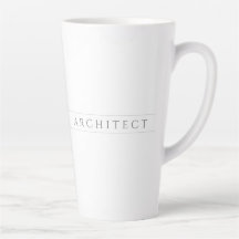 ARCHITECTE Tall Latte Mug / Grey