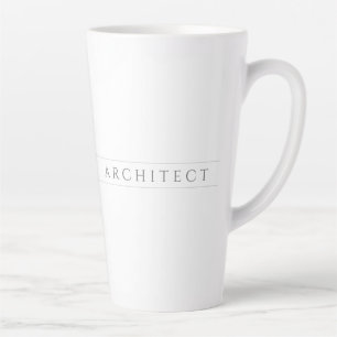 ARCHITECTE Tall Latte Mug / Grey
