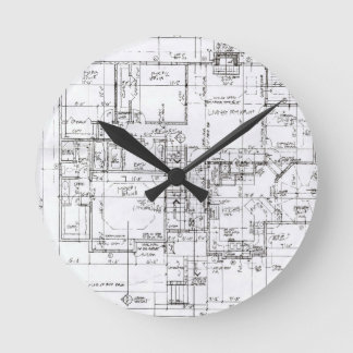 Architects Alles! Runde Wanduhr