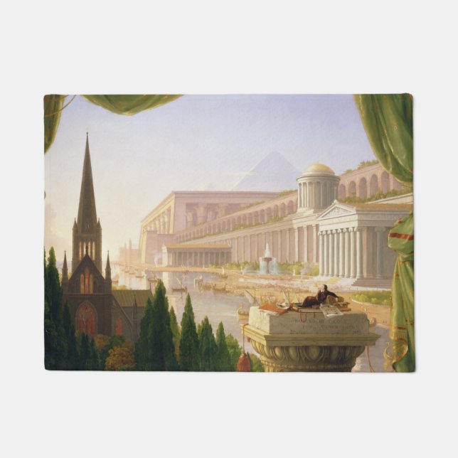 Architect's Dream (von Thomas Cole) Fußmatte (Vorderseite)
