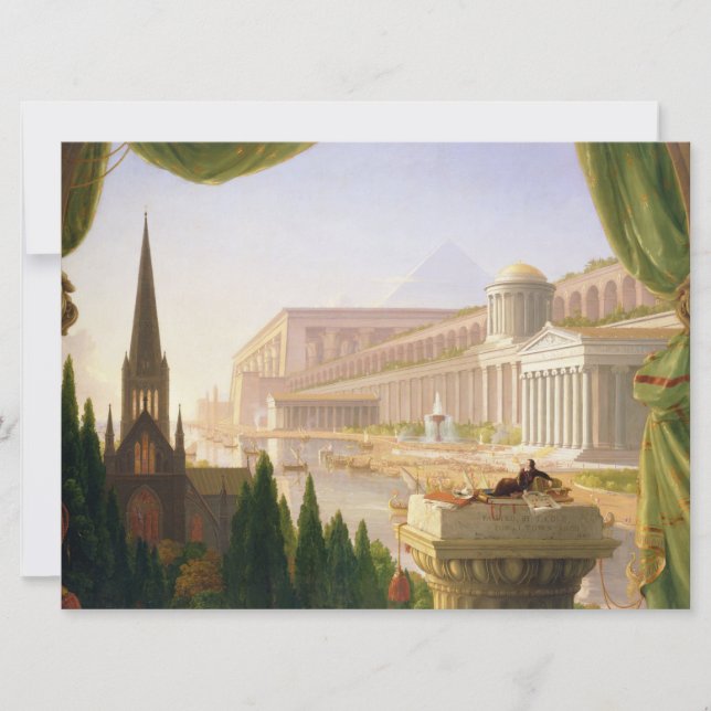 Architect's Dream (von Thomas Cole) Karte (Vorderseite)