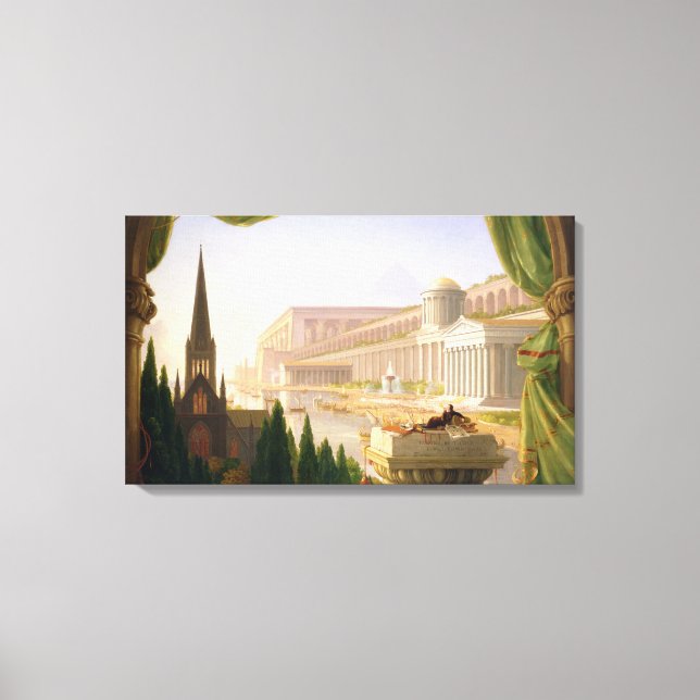 Architect's Dream (von Thomas Cole) Leinwanddruck (Vorderseite)