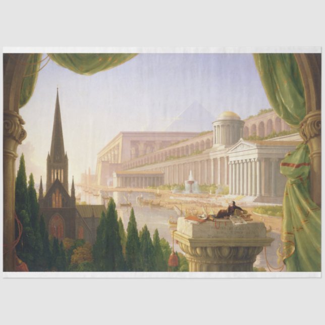 Architect's Dream (von Thomas Cole) Seidenpapier (Vorderseite)