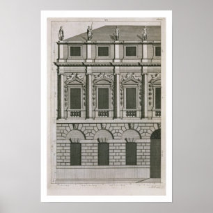 Architectural design demonstrating Palladian propo Poster