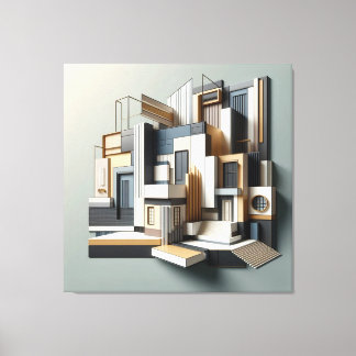 Architectural Facade Abstraction Leinwanddruck