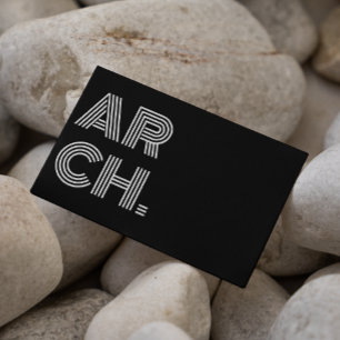 Architecture Custom Fügen Sie Ihr Logo schwarz und Visitenkarte