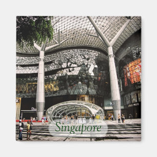 Architecture futuriste Shopping Singapour Magnet