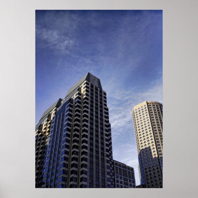 Architecture of downtown Boston Poster (Vorne)