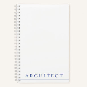 ARCHITEKT 5,5x8,5 Spiralblock / Marineblau Notizbuch