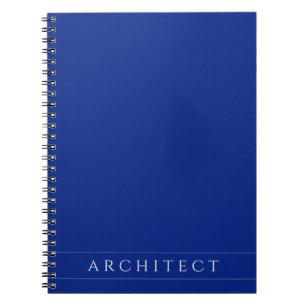 ARCHITEKT 6,5x8,75 Spiralblock in Marineblau Notizblock