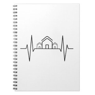 Architekt - Architekten-Herzschlag-Häuser Notizblock