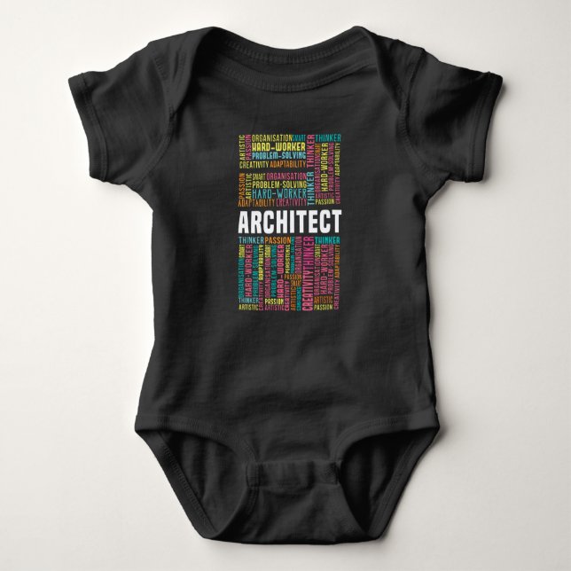 Architekt Baby Strampler (Vorderseite)