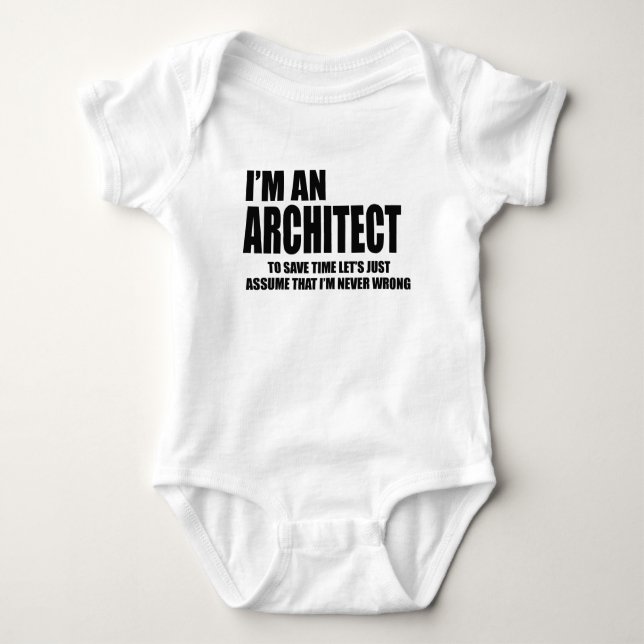 Architekt Baby Strampler (Vorderseite)