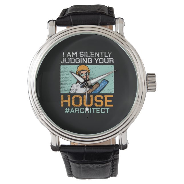 Architekt - Beurteilung Ihres Hauses Armbanduhr (Vorderseite)