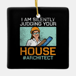 Architekt - Beurteilung Ihres Hauses Keramikornament
