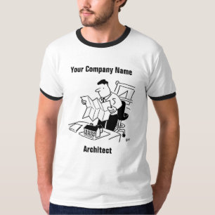 Architekt Cartoon T - Shirt