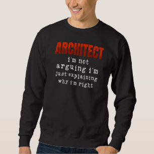 Architekt, den ich nicht behaupte, ich erkläre nur sweatshirt