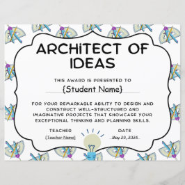 Architekt des Ideenerkennungspreises für Studenten