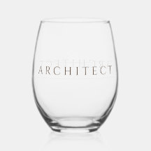 ARCHITEKT Edelstahlglas / Sepia