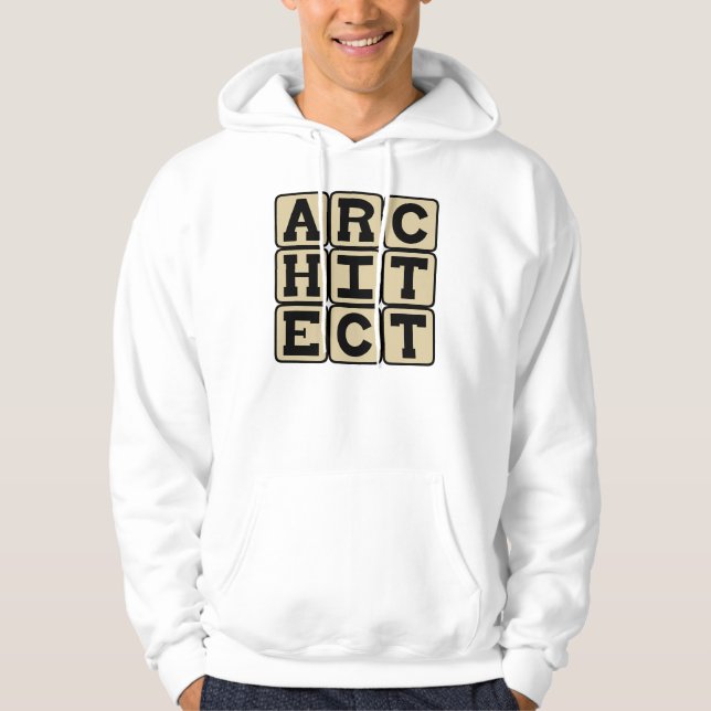 Architekt, Gebäude Designer Hoodie (Vorderseite)
