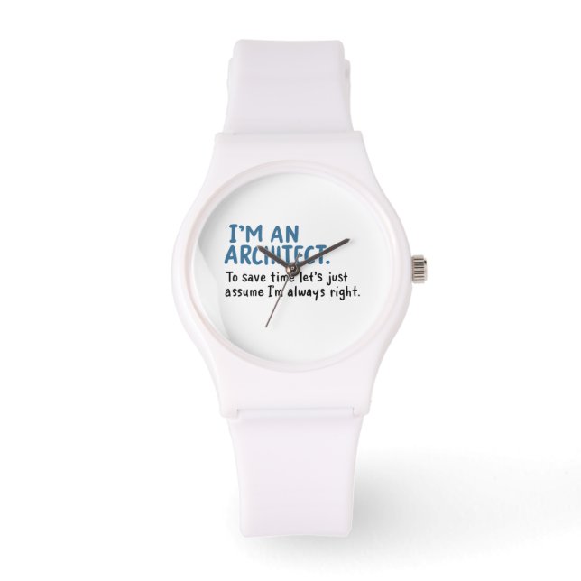 Architekt - Ich bin Architekt Armbanduhr (Vorderseite)