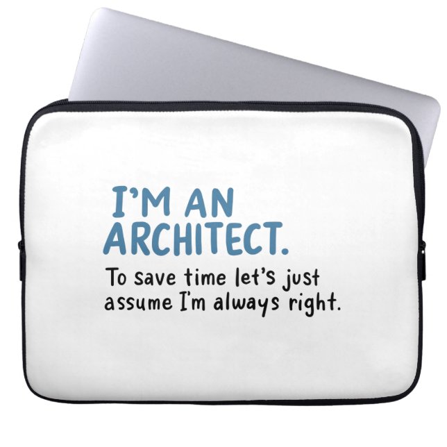 Architekt - Ich bin Architekt Laptopschutzhülle (Vorderseite)