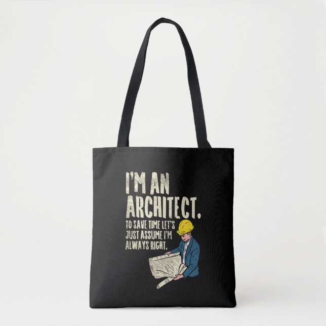 Architekt - Ich bin Architekt Tasche (Vorderseite)