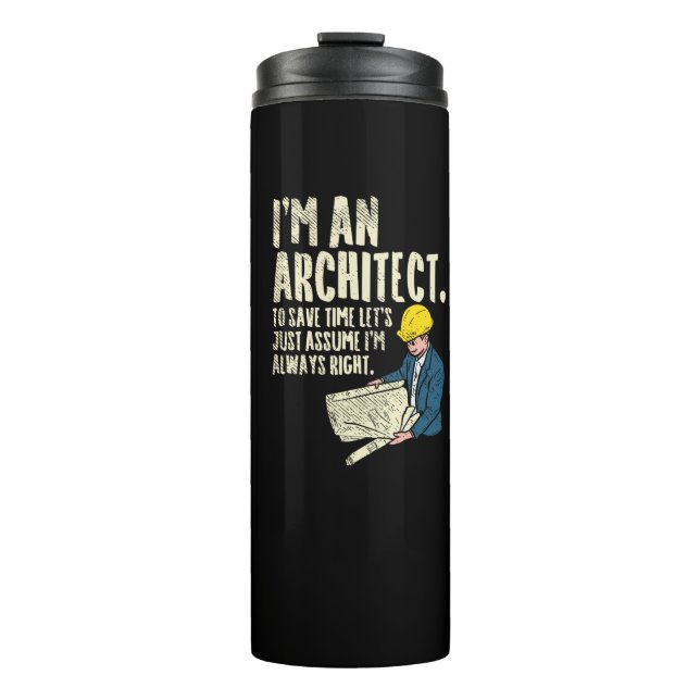 Architekt - Ich bin Architekt Thermosbecher (Vorderseite)