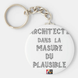 ARCHITEKT IN DER PLAUSIBLEN MASKE SCHLÜSSELANHÄNGER